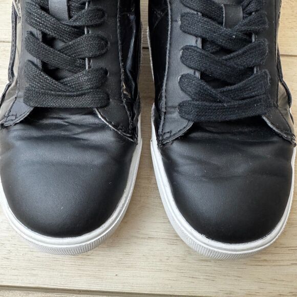 Pastry Pop Tart Grid High Top Sneakers Black Patent Hip Hop Style Women's 7.5 - Picture 8 of 16